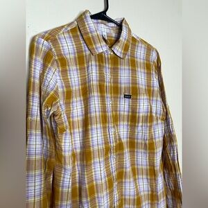 RVCA Woman’s Button Up Flannel Design Size L